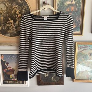 Black and White Striped Sweater